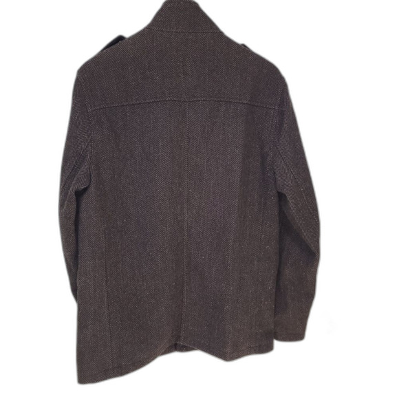 Ben Sherman Brown Wool Blend  Men's Jacket - Picture 3 of 7